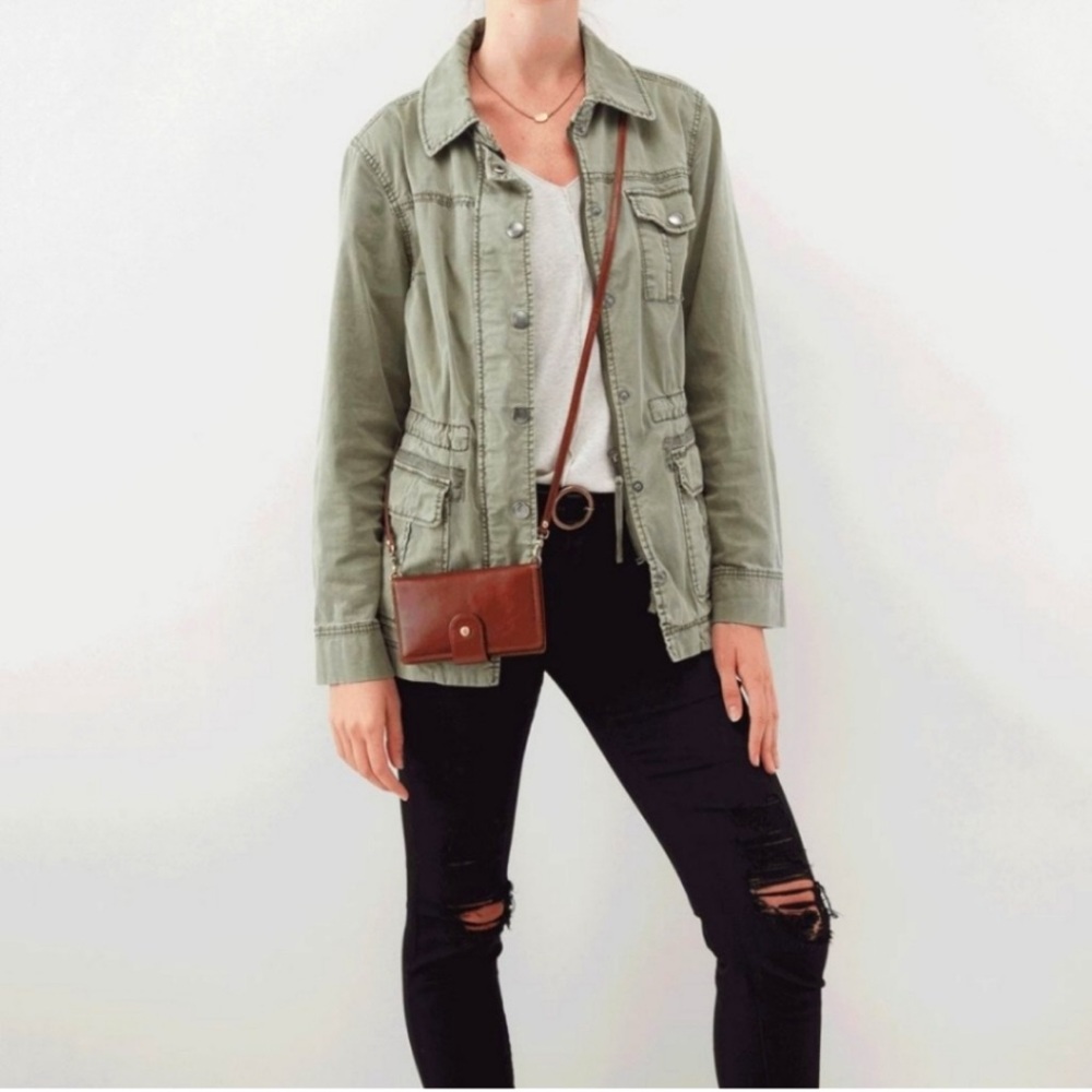 Anthropologie Marrakech Green Geneva Anorak Jacket SMALL